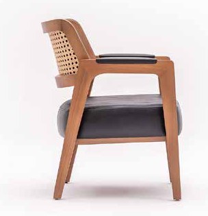 Fotoliu Belmon Wicker – vedere frontală