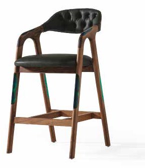 Scaun bar Soho Epoxy – vedere frontală