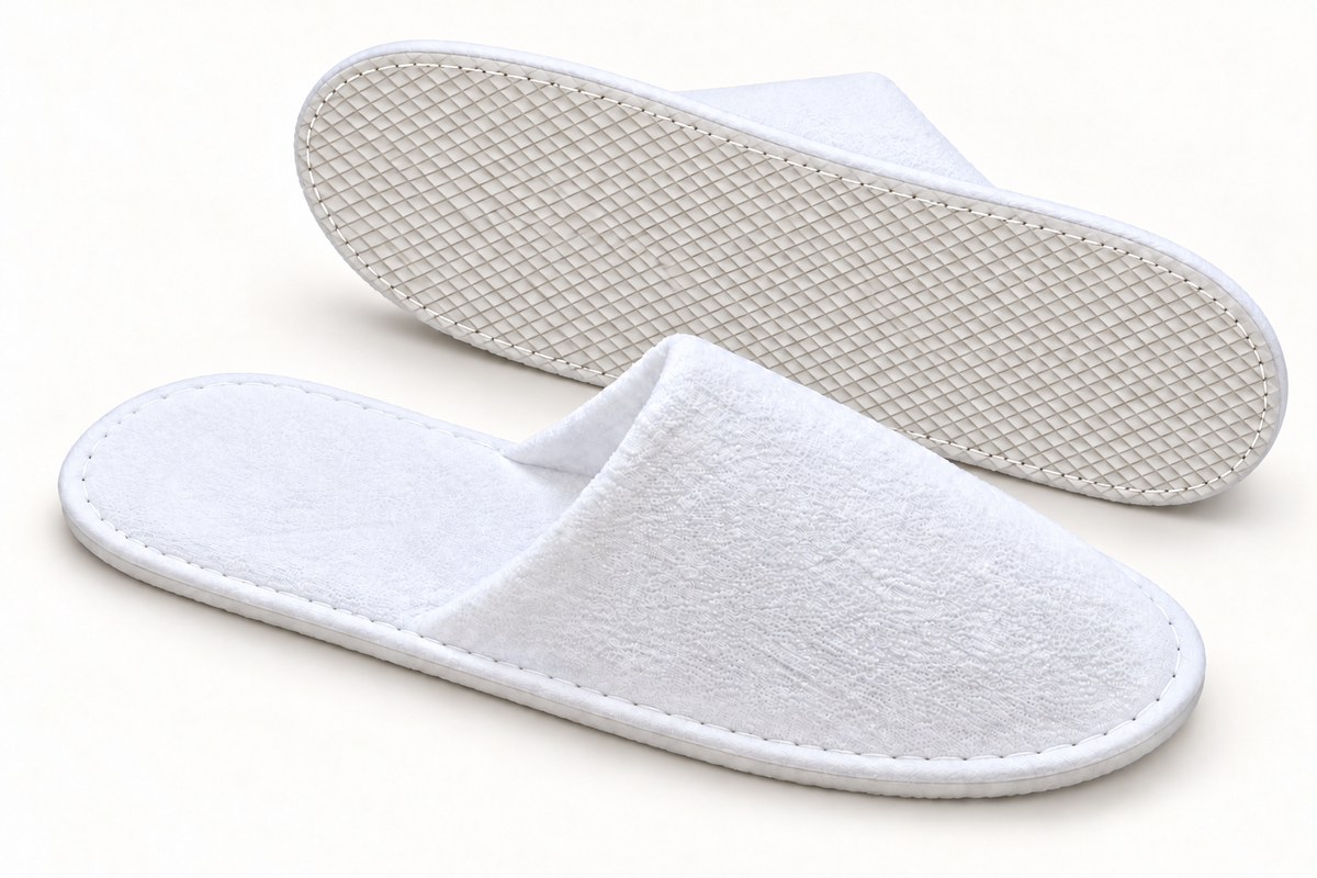 Papuci Hotel Lux Velour - talpă EVA 6 mm, lungime 29 cm