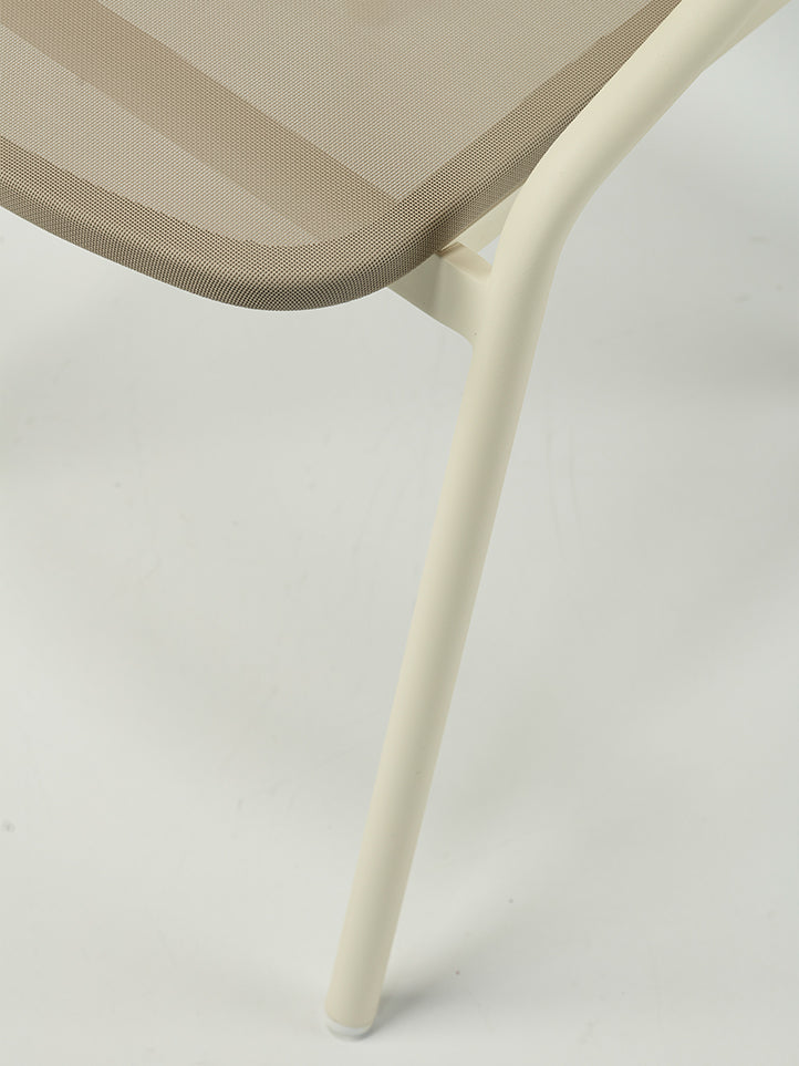 Scaun Exterior Aluminiu ALBA (Batyline seat - Rope Back) | Horeca Papatya